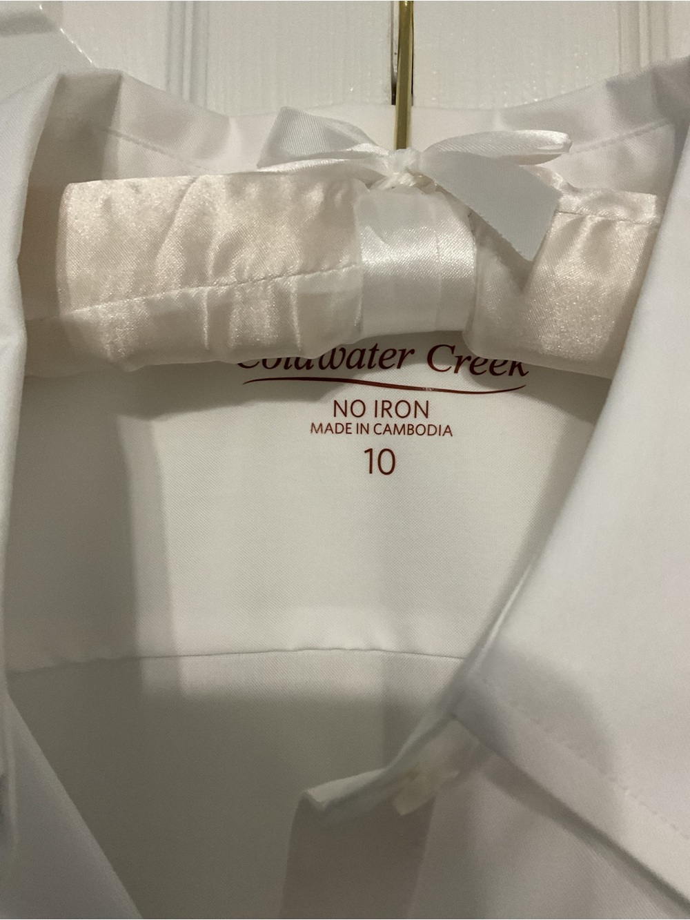 Coldwater Creek Classic White Womens Dress Shirt - - Picture 5 of 8